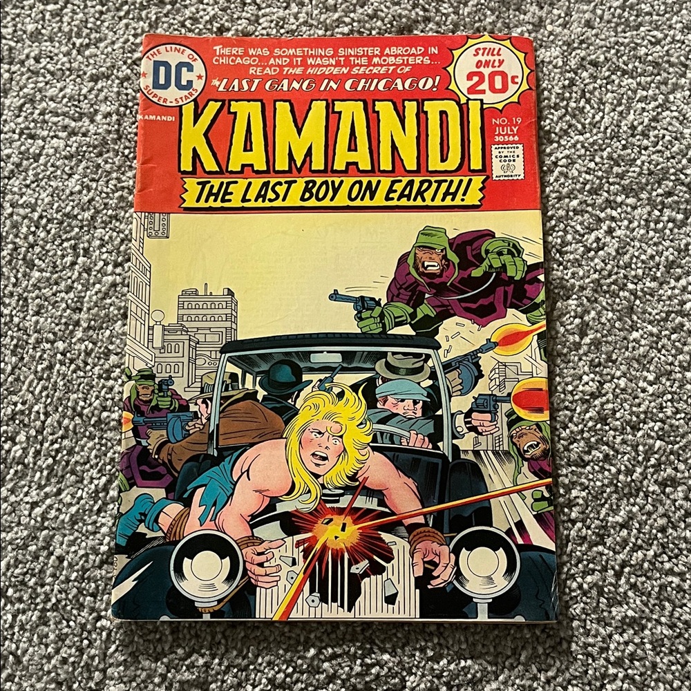 DC Comics Kamandi Comic - Red, Yellow, Green, Blue Cover